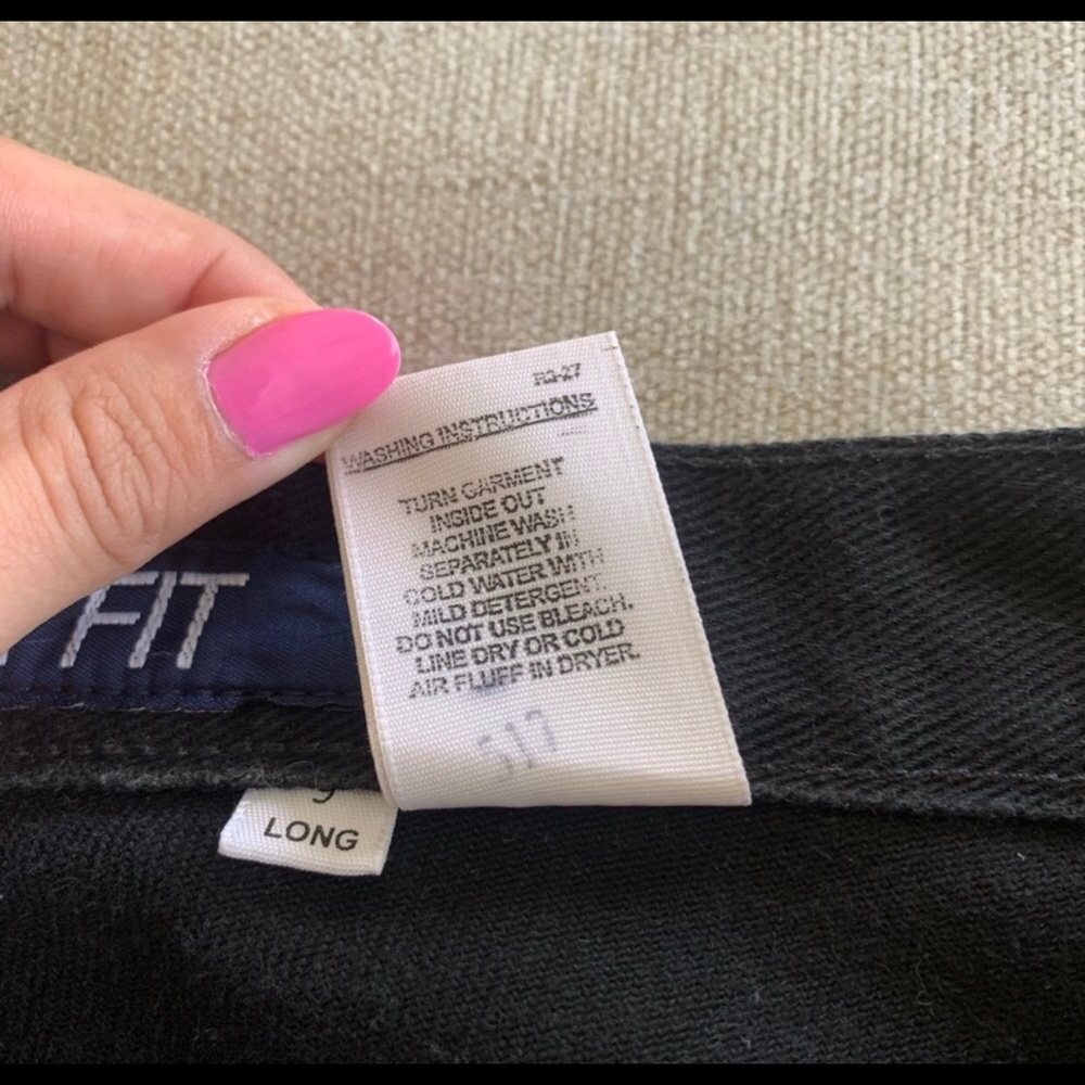 High waisted Black straight Leg Cruel Girl Jeans - Picture 6 of 6